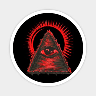 THE ALL SEEING EYE RED Magnet